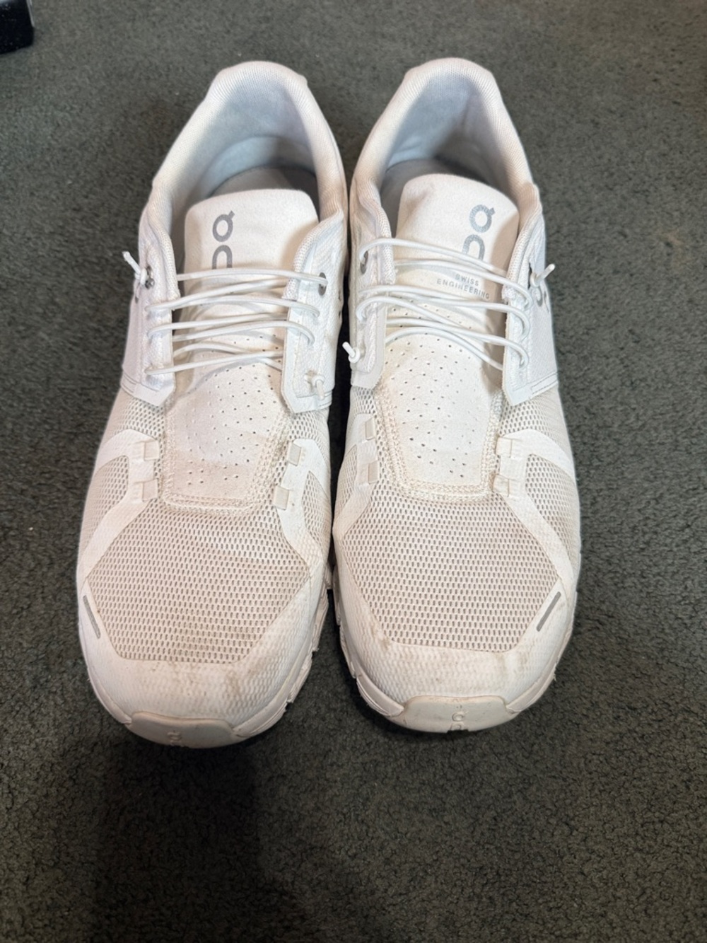 Men's Lightweight Athletic Running Shoes - White